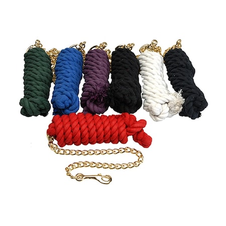 Cotton Lead Rope With Brass Plated Snap PURPLE